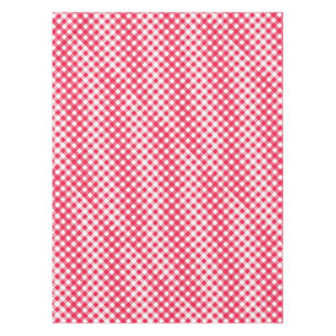 Klassiek rood en wit geruit patroon rustiek tafelkleed