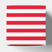 Klassiek rood en wit gestreept bedankdoosjes (Bovenkant)