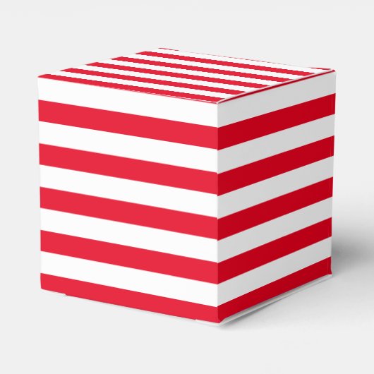 Klassiek rood en wit gestreept bedankdoosjes (Achterkant)