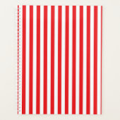 Klassiek rood en wit vertiestreeppatroon planner (Voorkant)