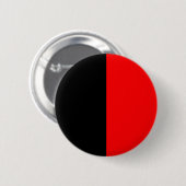 Klassiek rood en zwart ronde button 5,7 cm (Voorkant /achterkant)
