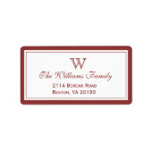 Klassiek rood etiket (Voorkant)