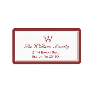 Klassiek rood etiket