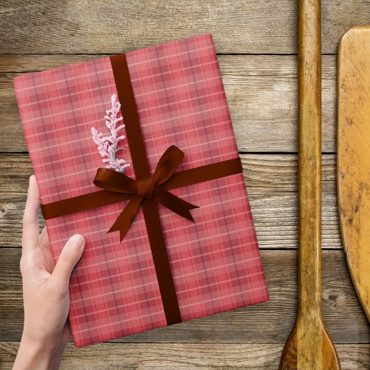 Klassiek rood geplakt kerstinpakpapier cadeaupapier