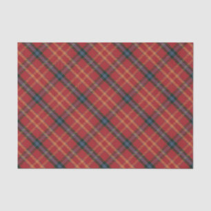 Klassiek rood geplakt kerstpapier tissuepapier