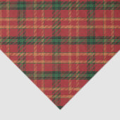 Klassiek rood geplakt kerstpapier tissuepapier (Detail)