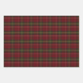Klassiek rood geruit kerstfeest inpakpapier vel (Voorkant 2)