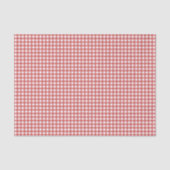 Klassiek rood geruit tissuepapier (Voorkant)