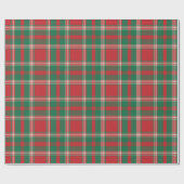 Klassiek Rood Groen Wit Kerstmis Cadeaupapier (Vlak)