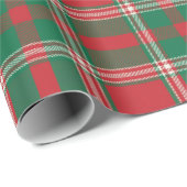 Klassiek Rood Groen Wit Kerstmis Cadeaupapier (Rol Hoek)