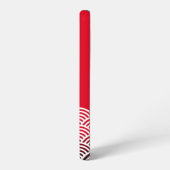 Klassiek rood Japans golflengterpatroon met Jouw n Samsung Galaxy Hoesje (Linkerkant)