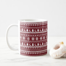 Klassiek Rood Kerstmis Trui Patroon