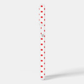 Klassiek rood klein stippenpatroon Case-Mate iPhone case (Achterkant / Links)
