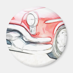 Klassiek rood magneet