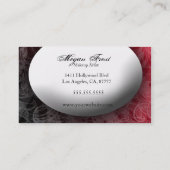 klassiek rood ontwerp visitekaartje (Achterkant)