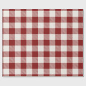 klassiek rood op wit of ELKE kleur gingham plaid Cadeaupapier (Vlak)