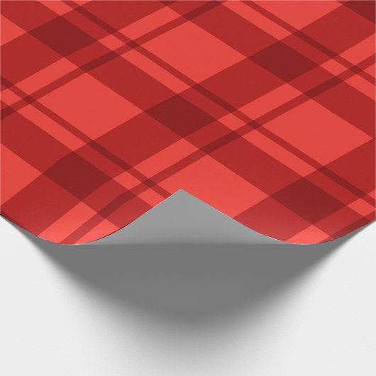 Klassiek rood patroon cadeaupapier (Hoek)