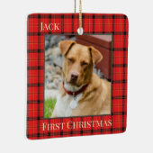 Klassiek rood patroon keramisch ornament (Rechts)