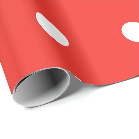 Klassiek rood pols dot patroon cadeaupapier (Rol Hoek)