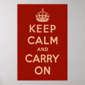 Klassiek rood poster (Voorkant)