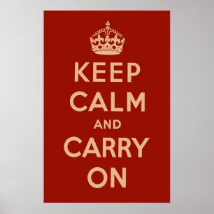 Klassiek rood poster