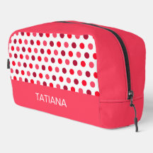Klassiek rood roze polka stippen patroon