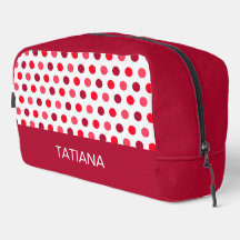 Klassiek rood roze polka stippen patroon