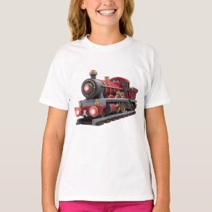 Klassiek rood stoomtrein - Avontuur Kids T-shirt