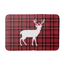 Klassiek rood tartan geruit patroon badmat