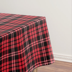 Klassiek rood tartan geruit patroon tafelkleed