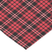 Klassiek rood tartan geruite patroon korte tafelloper (Hoek)