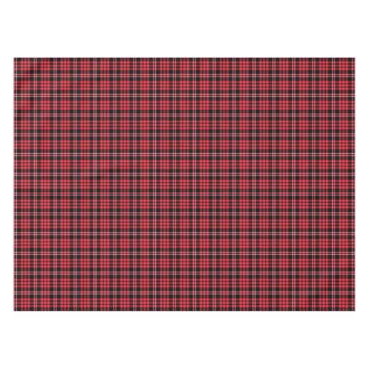 Klassiek rood tartan geruite patroon tafelkleed (Voorkant (Horizontaal))
