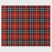 Klassiek rood Tartan Plaid Patroon Inpakpapier (Vlak)