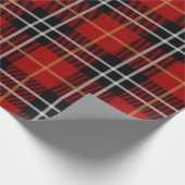 Klassiek rood Tartan Plaid Patroon Inpakpapier (Hoek)
