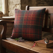 Klassiek rood tartan ruitpatroon - knus rustiek ch