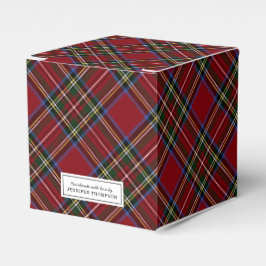 Klassiek Rood Tartan Vakantie Bedankdoosjes