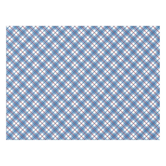 Klassiek Rood Wit Blauw 4th juli geruite tafelklee Tafelkleed (Voorkant (Horizontaal))