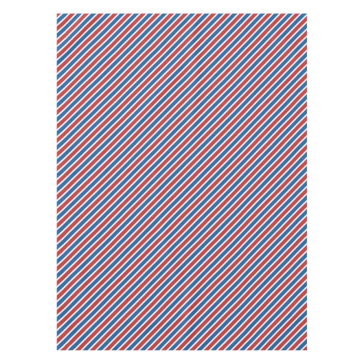 Klassiek rood wit blauw strepen 4th juli tafelklee tafelkleed (Voorkant)