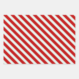 Klassiek rood wit en groen kerstCollectie Inpakpapier Vel