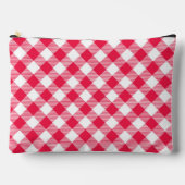 Klassiek rood-wit geruit patroon rustiek etui (Voorkant)