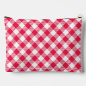 Klassiek rood-wit geruit patroon rustiek etui (Achterkant)