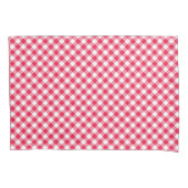 Klassiek rood-wit geruit patroon rustiek kussensloop (Voorkant-Links)