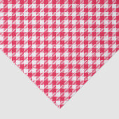 Klassiek rood-wit geruit patroon rustiek tissuepapier (Detail)