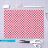 Klassiek rood-wit geruit patroon rustiek tissuepapier (Craft)