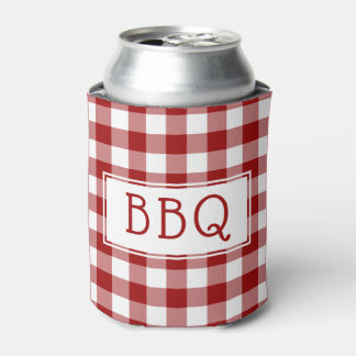 Klassiek Rood Wit Gingham Patroon BBQ Party Blikjeskoeler