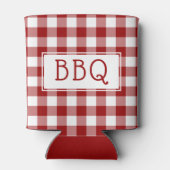 Klassiek Rood Wit Gingham Patroon BBQ Party Blikjeskoeler (Achterkant)