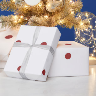 Klassiek rood-wit stippenpatroon cadeaupapier