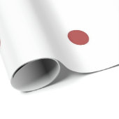 Klassiek rood-wit stippenpatroon cadeaupapier (Rol Hoek)