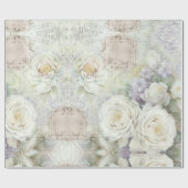  Klassiek Roos Floral Pastel Bohemian Gifts Cadeaupapier (Vlak)