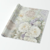  Klassiek Roos Floral Pastel Bohemian Gifts Cadeaupapier (Uitgerold)
